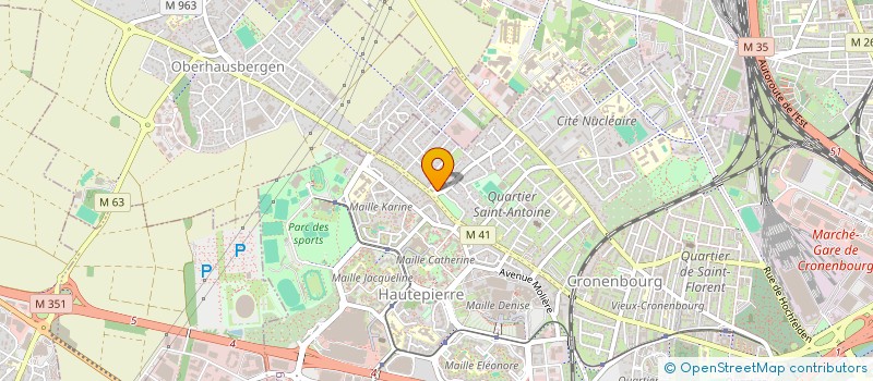 localisation de l'entreprise MADAME MERIEM REZKI à STRASBOURG
