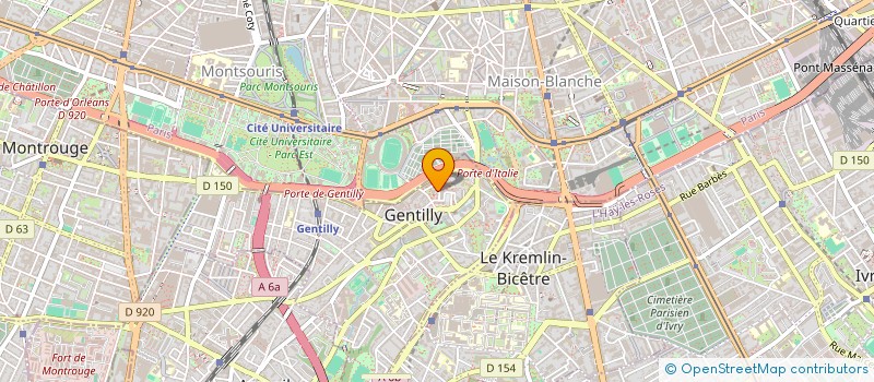 localisation de l'entreprise MADAME MERIEM ROUAG  GENTILLY