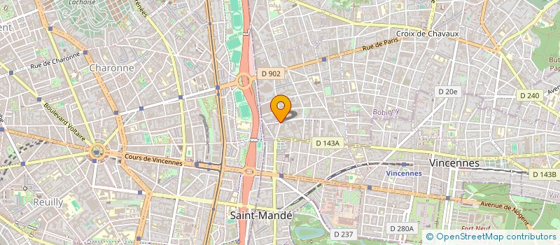 localisation de l'entreprise MADAME MERIEM SAIDI  MONTREUIL