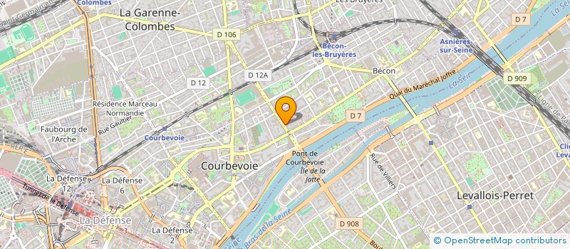 localisation de l'entreprise MADAME MERIEM SETHOM à COURBEVOIE