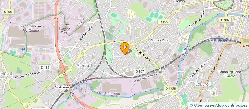 localisation de l'entreprise MADAME MERIEM SOUAKER  MAUBEUGE