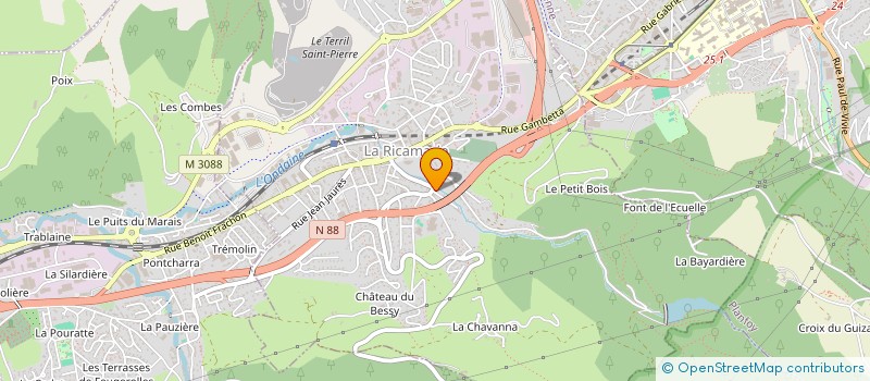 localisation de l'entreprise MADAME MERIEM TAGMI  LA RICAMARIE