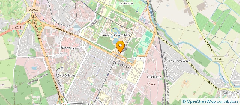 localisation de l'entreprise MADAME MERIEM TEBAL  ORLEANS