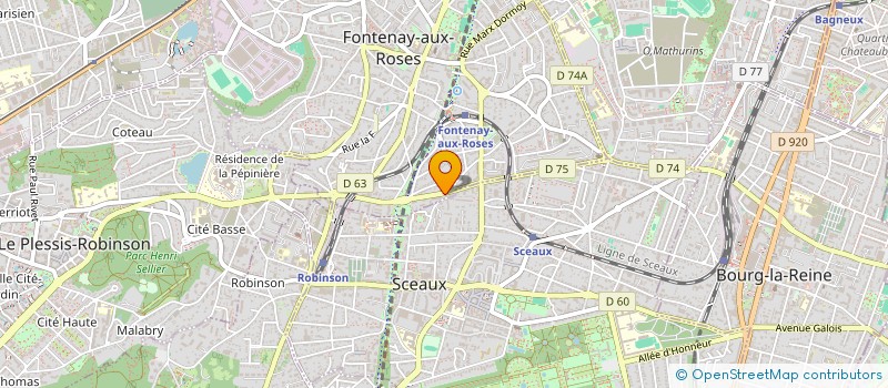 localisation de l'entreprise MADAME MERIEM TOUMI à FONTENAY-AUX-ROSES