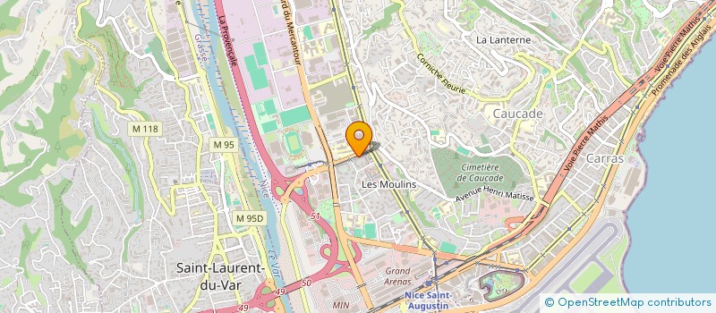 localisation de l'entreprise MADAME MERIEM ZENDAOUI  NICE