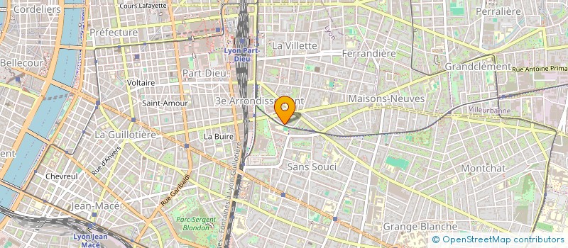 localisation de l'entreprise MADAME MERIEME BOUKHADRA  VILLEURBANNE