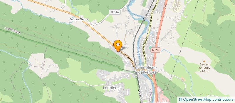 localisation de l'entreprise MADAME MERIEME FERNANDES à CRAMPAGNA
