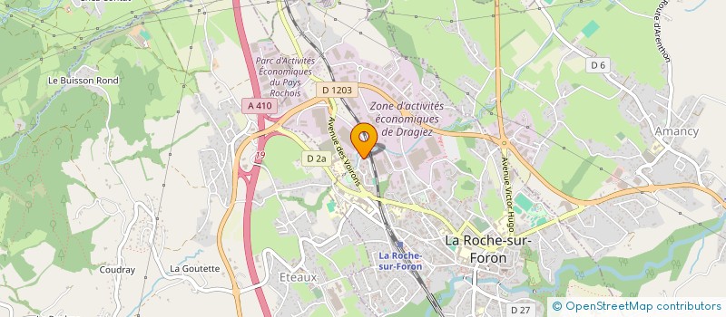 localisation de l'entreprise MADAME MERIMA HODZIC  LA ROCHE-SUR-FORON