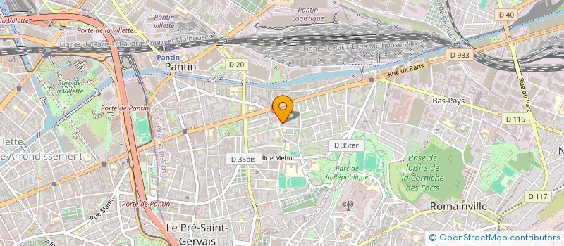 localisation de l'entreprise MADAME MERIMA HUSKIC  PANTIN