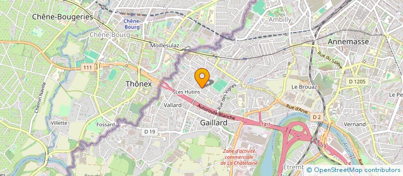 localisation de l'entreprise MADAME MERINE HUISSOUD  GAILLARD