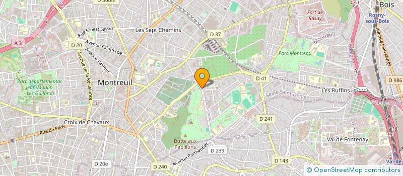 localisation de l'entreprise MADAME MERIYEM ABDELLACHE  MONTREUIL