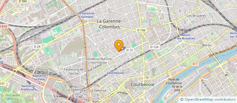 localisation de l'entreprise MADAME MERIYEM RYADI à COURBEVOIE