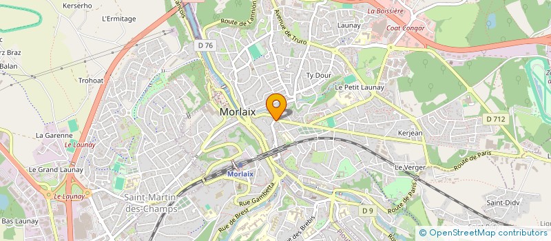 localisation de l'entreprise MADAME MERRET JEZEQUEL  MORLAIX