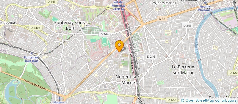 localisation de l'entreprise MADAME MERRILYN YAOMBITI  NOGENT-SUR-MARNE