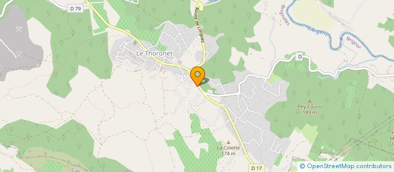 localisation de l'entreprise MADAME MERRYL ESTRADE  LE THORONET