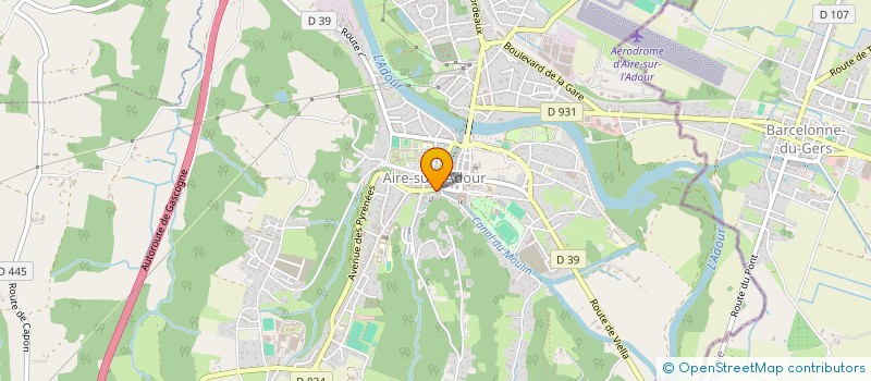 localisation de l'entreprise MADAME MERRYL PHLIPONEAU  AIRE-SUR-L'ADOUR