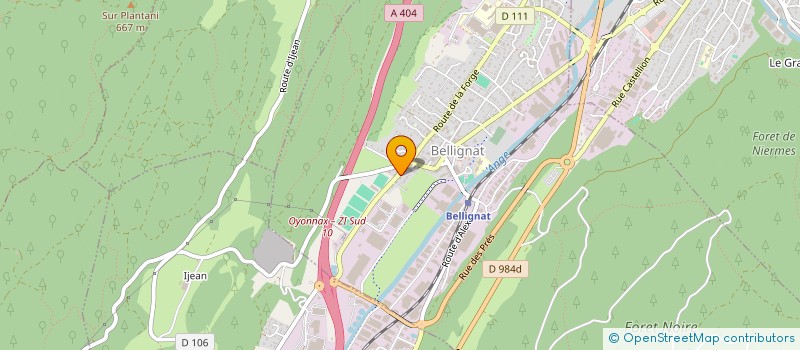 localisation de l'entreprise MADAME MERVESEFA BEDIR  BELLIGNAT