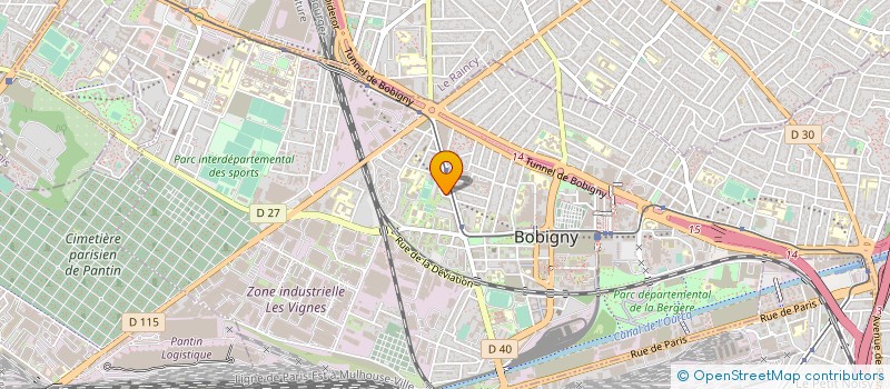 localisation de l'entreprise MADAME MERVINE DASI  BOBIGNY