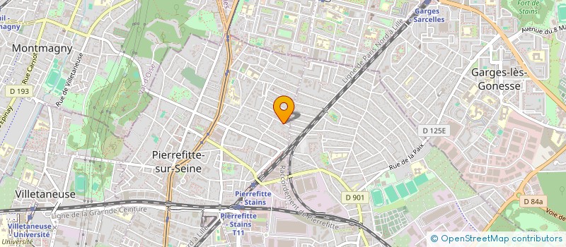 localisation de l'entreprise MADAME MERY GAIBOR SANTANA  PIERREFITTE-SUR-SEINE
