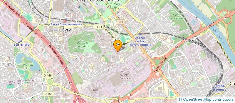 localisation de l'entreprise MADAME MERYAM SDASSI  EVRY-COURCOURONNES