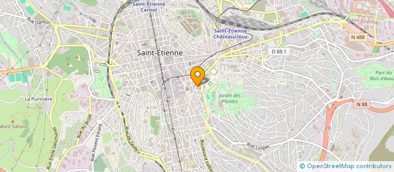 localisation de l'entreprise MADAME MERYAM ZIANI  SAINT-ETIENNE