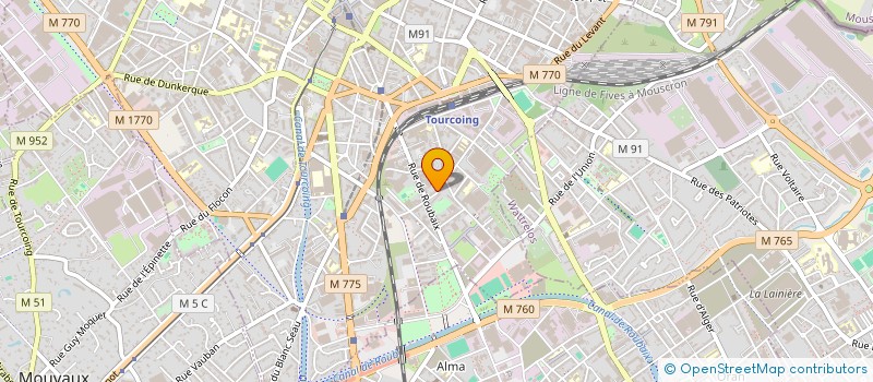 localisation de l'entreprise MADAME MERYEM BELHOUCHAT  TOURCOING