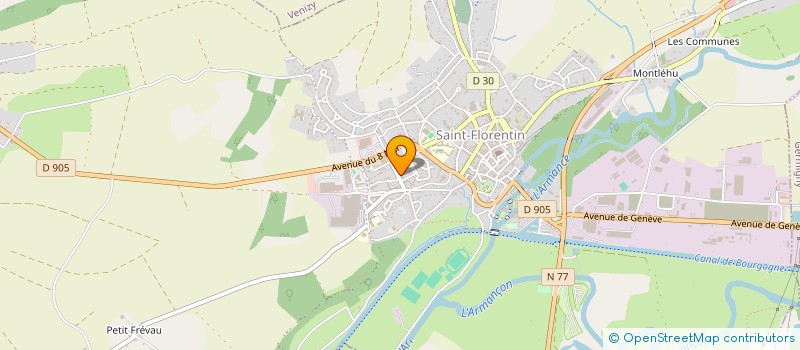 localisation de l'entreprise MADAME MERYEM BELMIR  SAINT-FLORENTIN