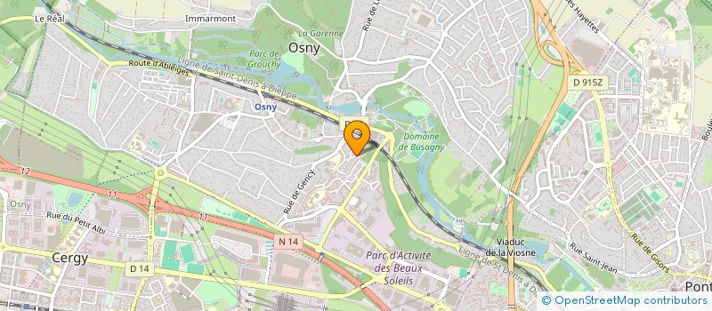 localisation de l'entreprise MADAME MERYEM BENABBOU  OSNY