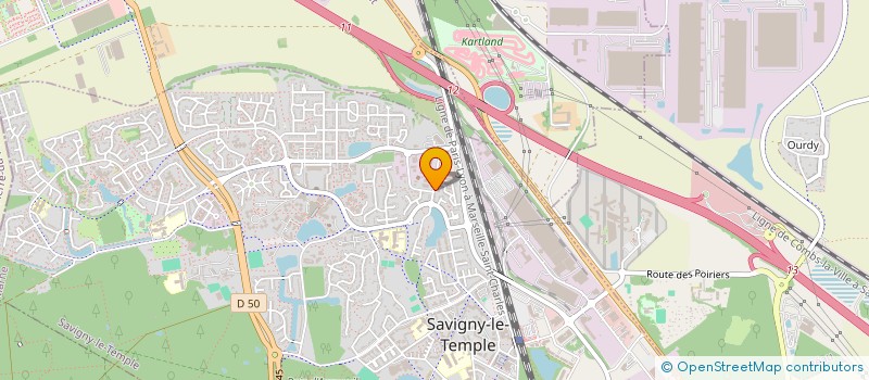 localisation de l'entreprise MADAME MERYEM BENDJABALLAH  SAVIGNY-LE-TEMPLE
