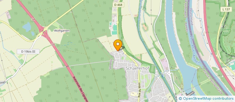 localisation de l'entreprise MADAME MERYEM BOUGARRADH  KEMBS