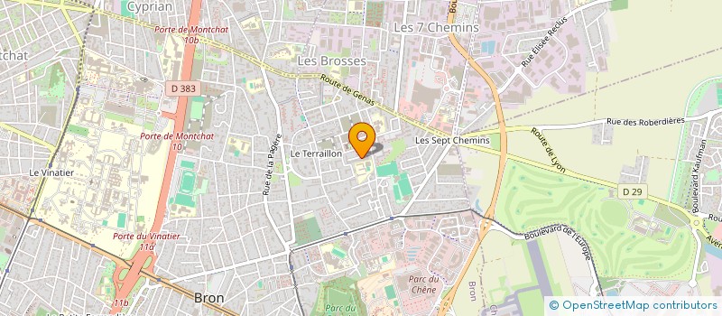 localisation de l'entreprise MADAME MERYEM BRIZINI à BRON