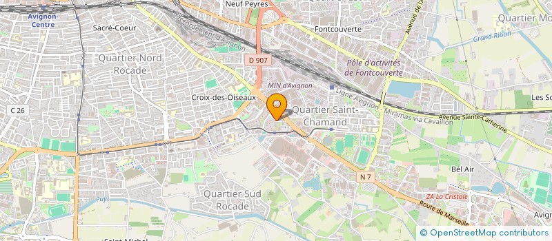 localisation de l'entreprise MADAME MERYEM EL MARKOUCHI  AVIGNON