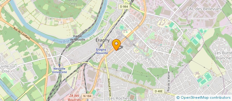 localisation de l'entreprise MADAME MERYEM ER-RADI  ERAGNY