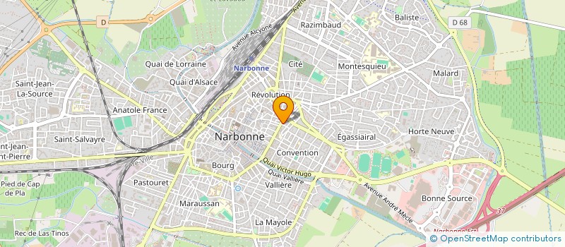 localisation de l'entreprise MADAME MERYEM EVSEN à NARBONNE