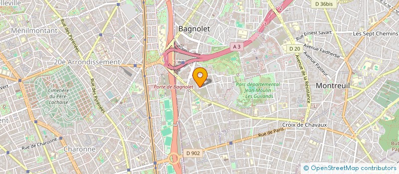 localisation de l'entreprise MADAME MERYEM HACHIMI  BAGNOLET