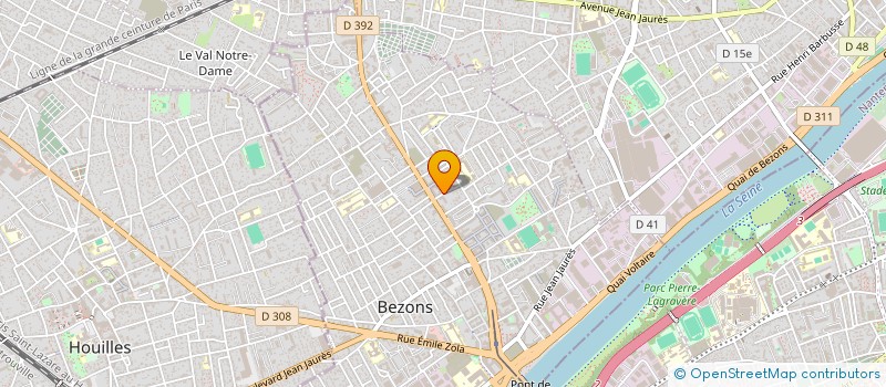 localisation de l'entreprise MADAME MERYEM JAIDI  BEZONS