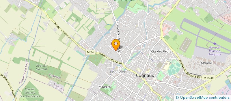 localisation de l'entreprise MADAME MERYEM MANSOUR  CUGNAUX