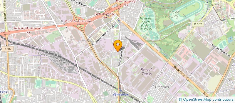 localisation de l'entreprise MADAME MERYEM SAGLAM  VENISSIEUX