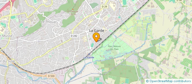localisation de l'entreprise MADAME MERYEM SOUIDI  LA GARDE