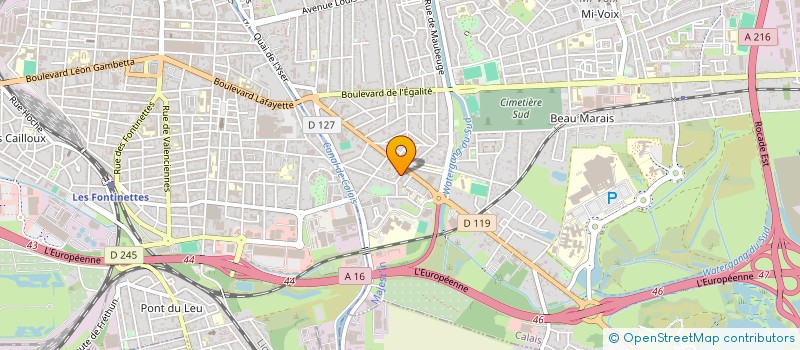 localisation de l'entreprise MADAME MERYEM ZARROUK  CALAIS