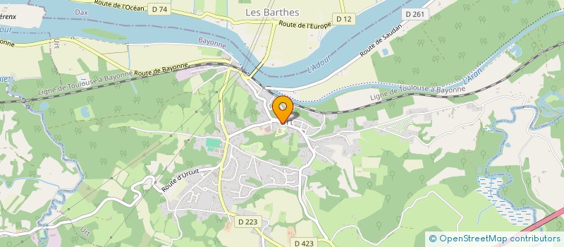 localisation de l'entreprise MADAME MERYL BABIN  URT