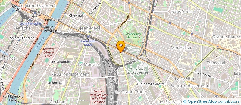 localisation de l'entreprise MADAME MERYL BERNARD  LYON