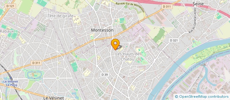 localisation de l'entreprise MADAME MERYL BOSCO  CHATOU