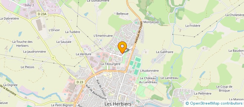 localisation de l'entreprise MADAME MERYL DAVOULT  LES HERBIERS