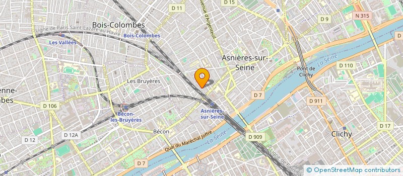 localisation de l'entreprise MADAME MERYL DUFRAISSE-MONTEL  ASNIERES-SUR-SEINE