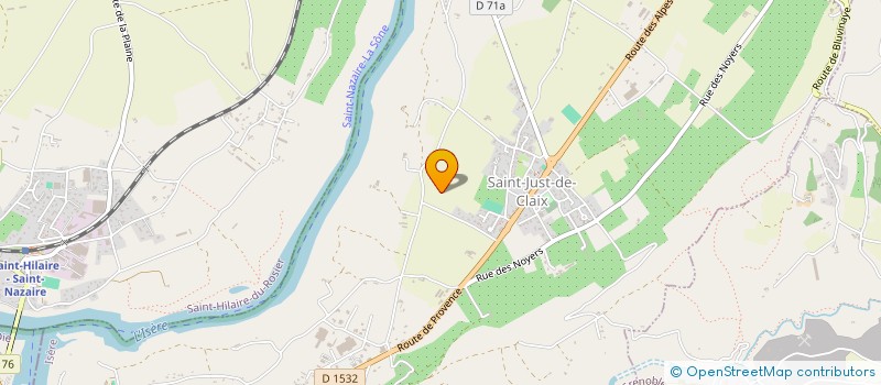 localisation de l'entreprise MADAME MERYL GOFFIN  SAINT-JUST-DE-CLAIX