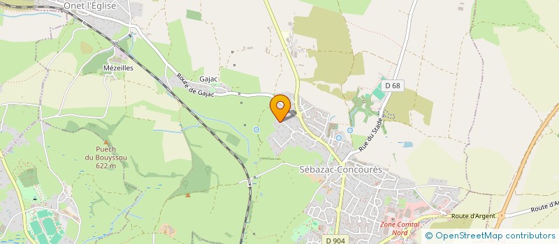 localisation de l'entreprise MADAME MERYL LAVAL  SEBAZAC-CONCOURES