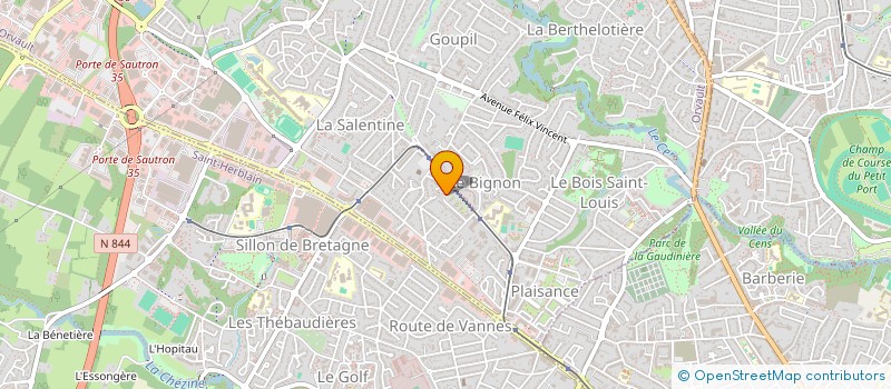 localisation de l'entreprise MADAME MERYL LE BRIS  ORVAULT