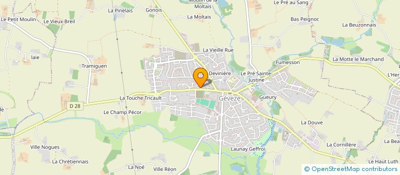 localisation de l'entreprise MADAME MERYL LUCAS  GEVEZE