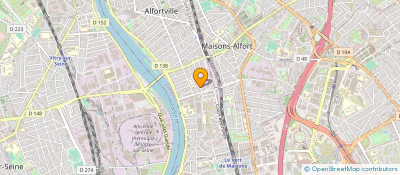 localisation de l'entreprise MADAME MERYL QUEAU à ALFORTVILLE